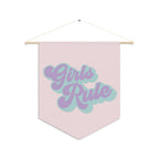 Girls Rule Pennant Retro Pink