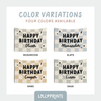Personalized Custom Name Happy Birthday Banner – Checker and Bolt