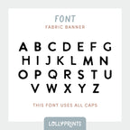 Personalized Custom Name Happy Birthday Banner – Caps
