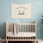 Personalized Custom Name Happy Birthday Banner – Script 2