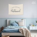 Personalized Custom Name Happy Birthday Banner – Script 2