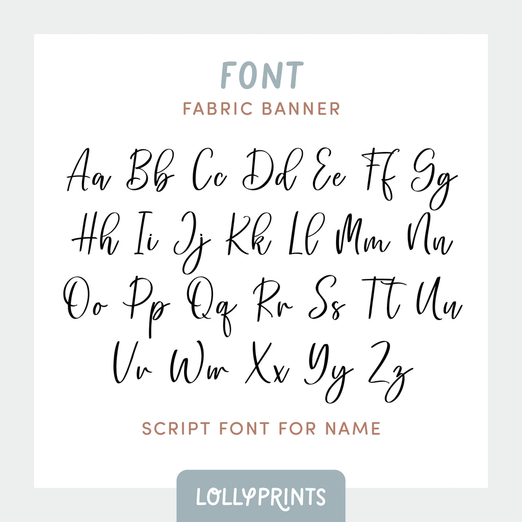 Personalized Custom Name Happy Birthday Banner – Script 1