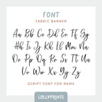 Personalized Custom Name Happy Birthday Banner – Script 1