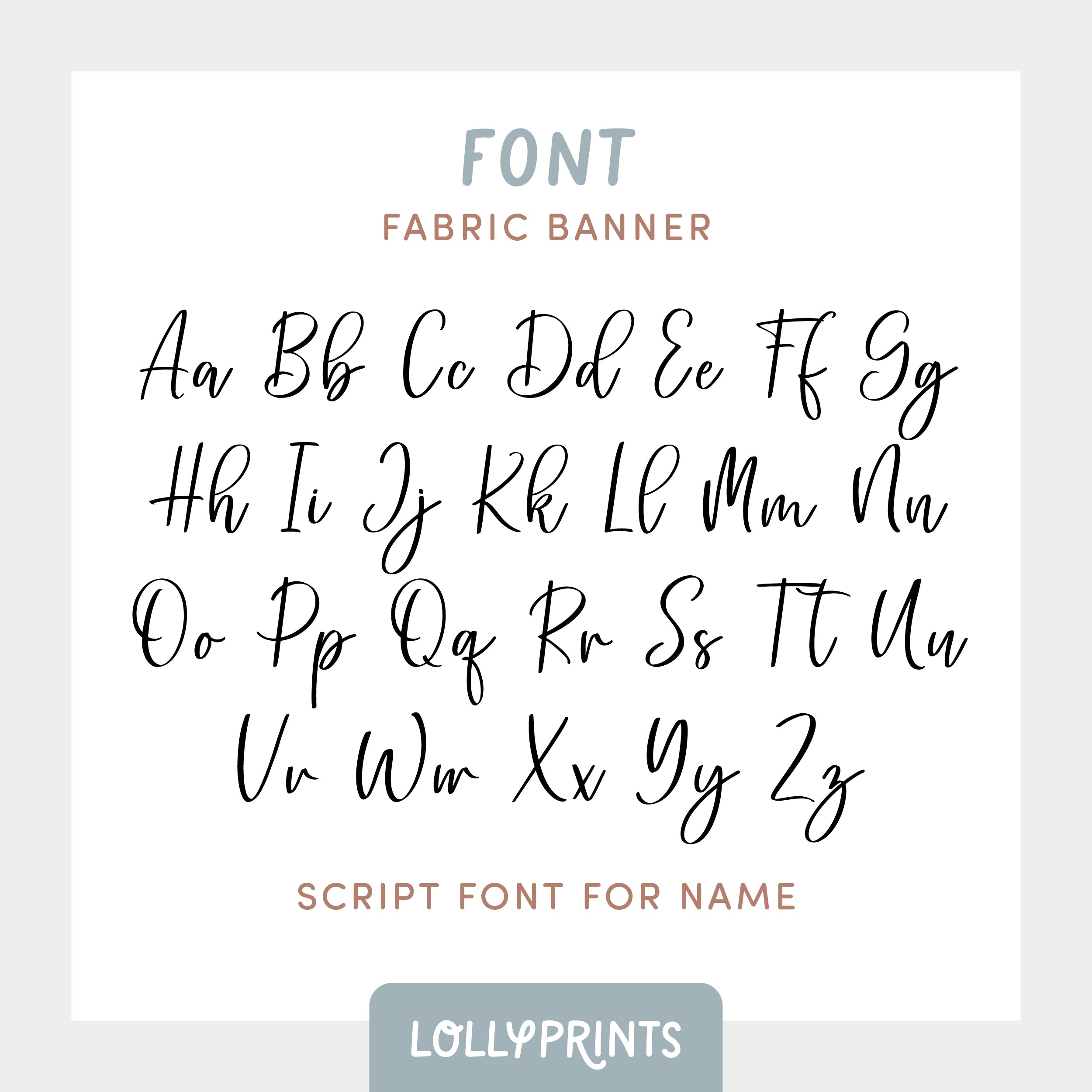 Personalized Custom Name Happy Birthday Banner – Script 1