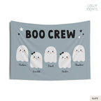 Boo Crew Cute Ghost Halloween Banner Flag