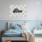 Boo Retro Halloween Banner