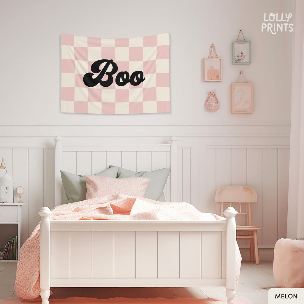 Boo Retro Halloween Banner