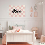 Boo Retro Halloween Banner