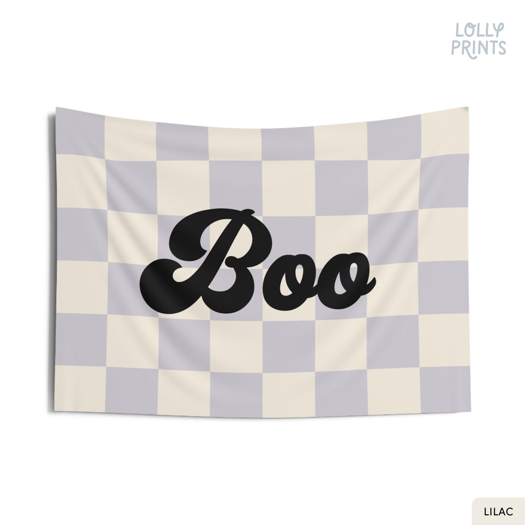 Boo Retro Halloween Banner