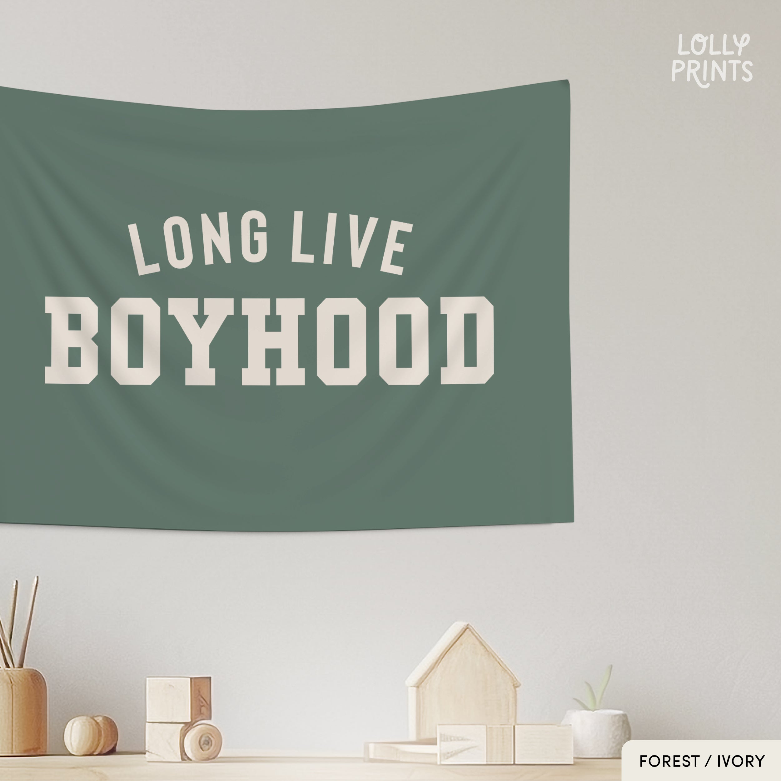 Long Live Boyhood Banner Flag