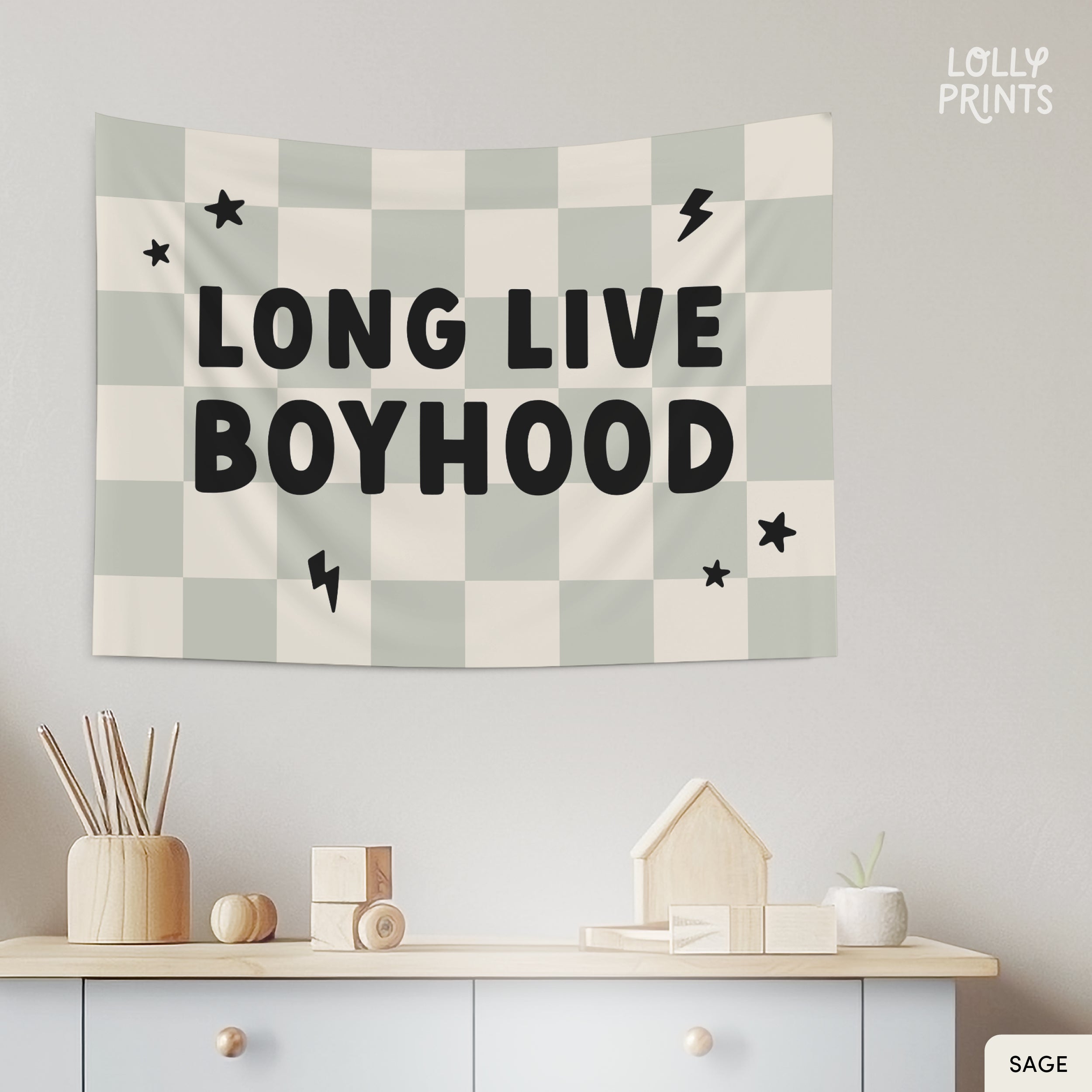 Long Live Boyhood Bolt Banner