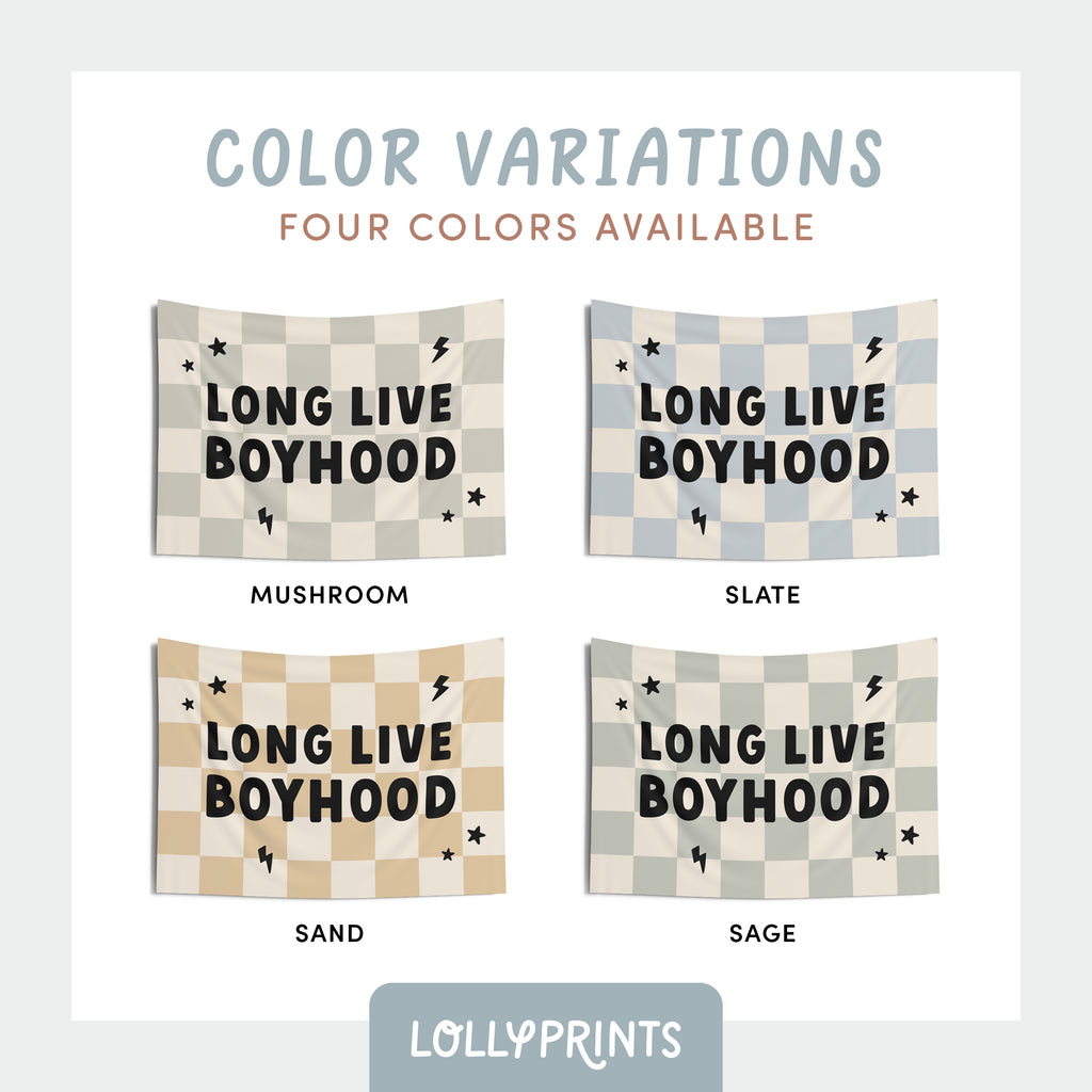 Long Live Boyhood Bolt Banner