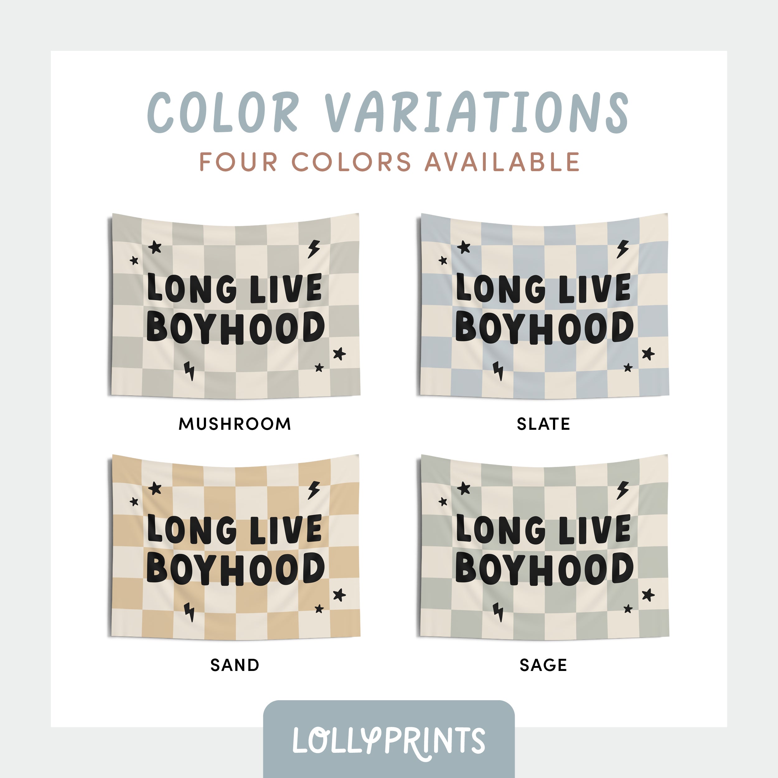 Long Live Boyhood Bolt Banner