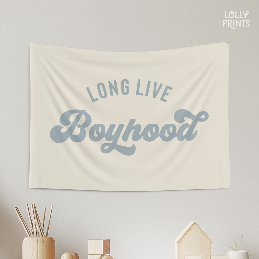 Long Live Boyhood Retro Banner