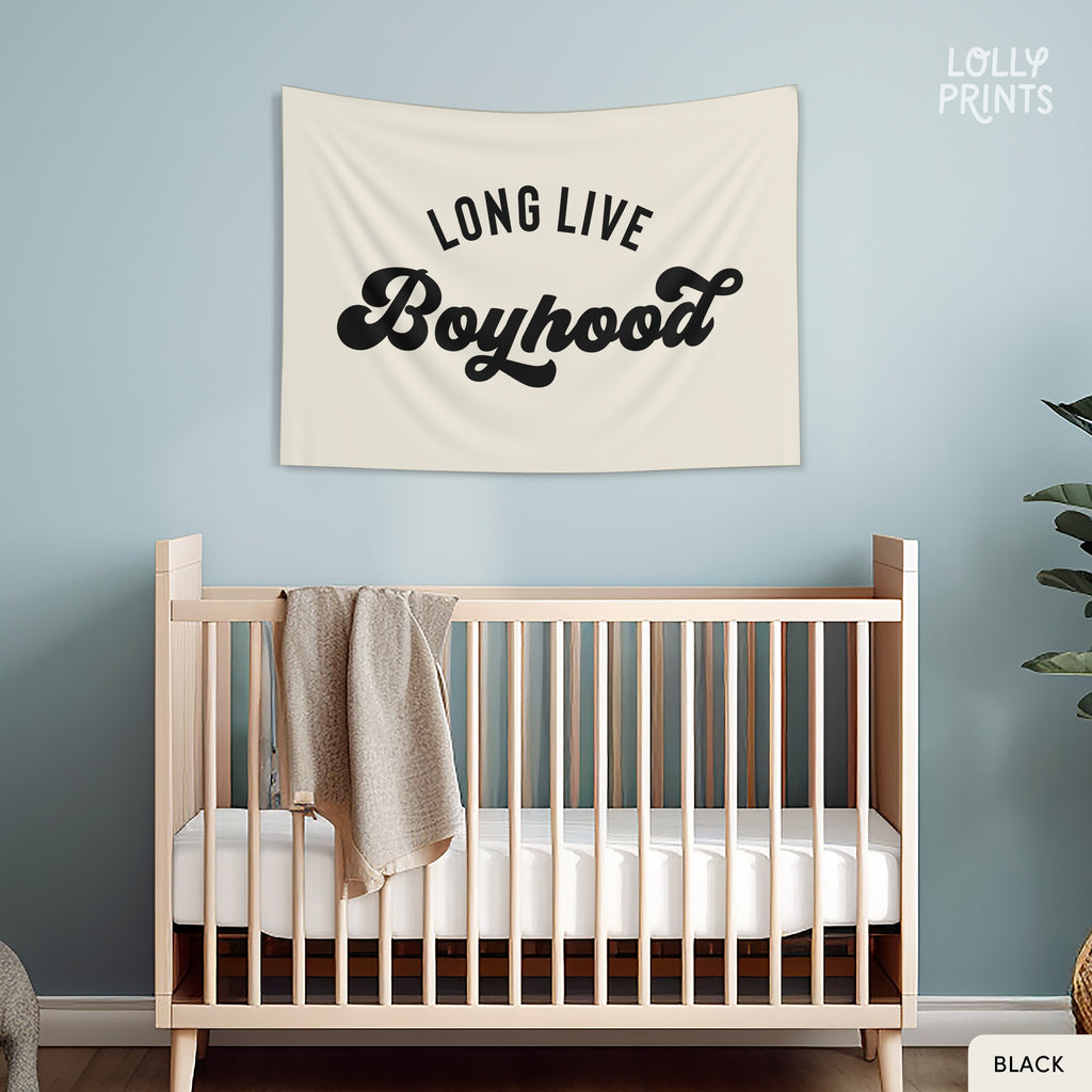 Long Live Boyhood Retro Banner