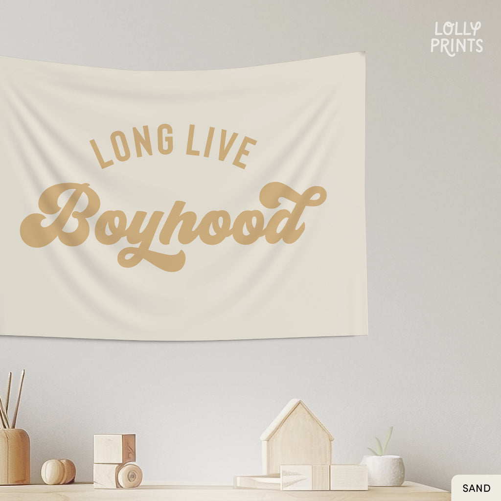 Long Live Boyhood Retro Banner