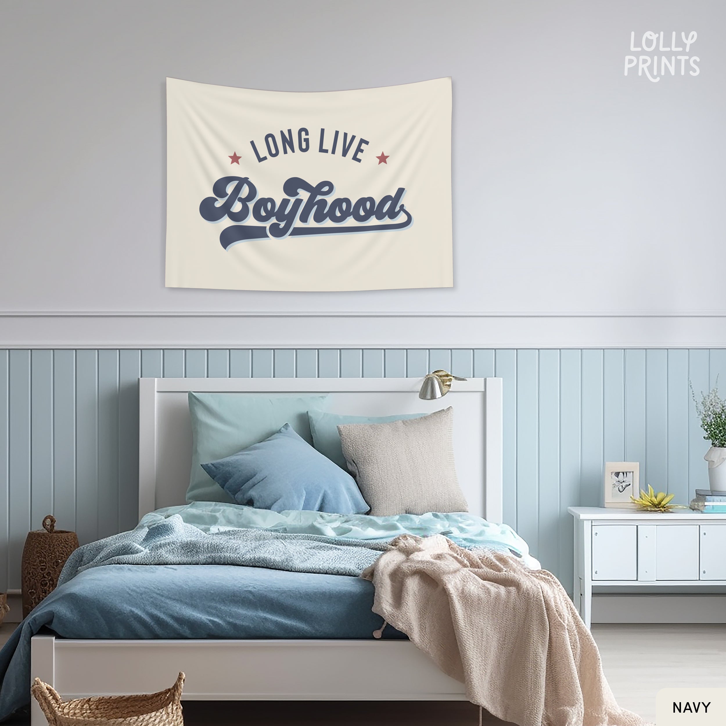 Long Live Boyhood Retro Banner 2
