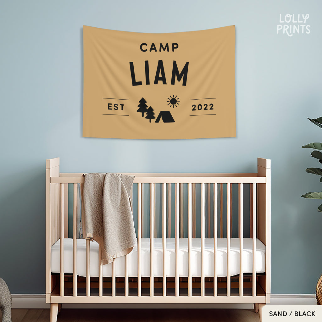 Personalized Custom Camp Name Banner Flag