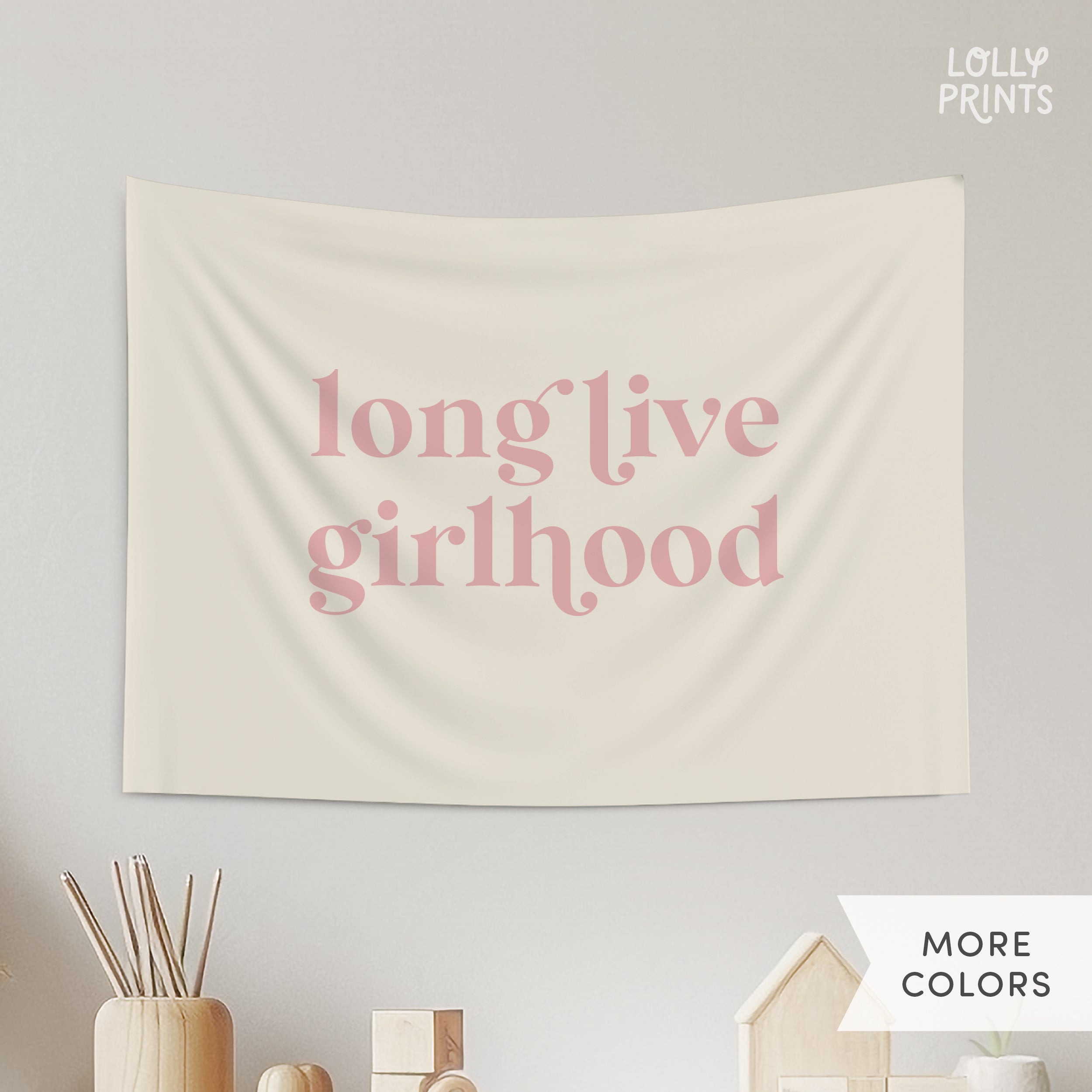 Long Live Girlhood Retro Banner