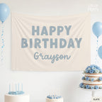 Personalized Kids Happy Birthday Banner Fun