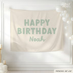 Personalized Kids Happy Birthday Banner Fun