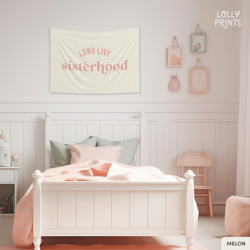 Long Live Sisterhood Retro Banner