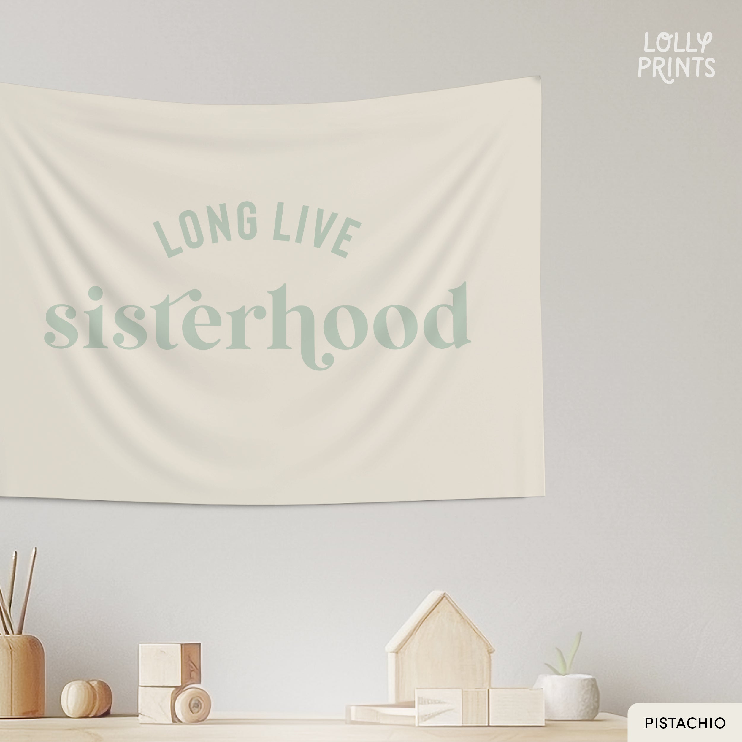 Long Live Sisterhood Retro Banner