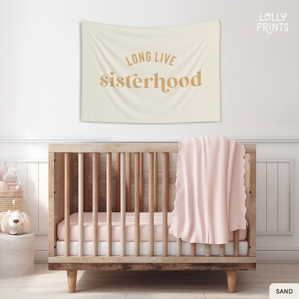 Long Live Sisterhood Retro Banner