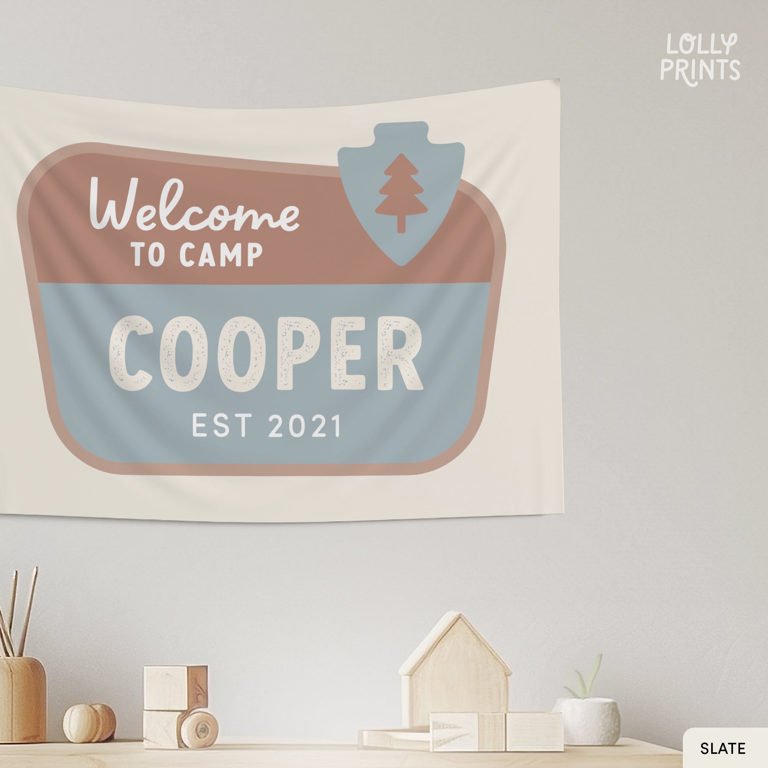 Personalized National Park Custom Camp Name Banner