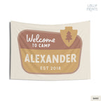 Personalized National Park Custom Camp Name Banner