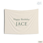 Personalized Custom Name Happy Birthday Banner – Simple