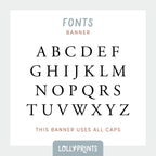 Personalized Custom Name Happy Birthday Banner – Simple