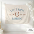 Personalized First Rodeo Happy Birthday Banner