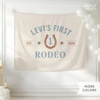 Personalized First Rodeo Happy Birthday Banner