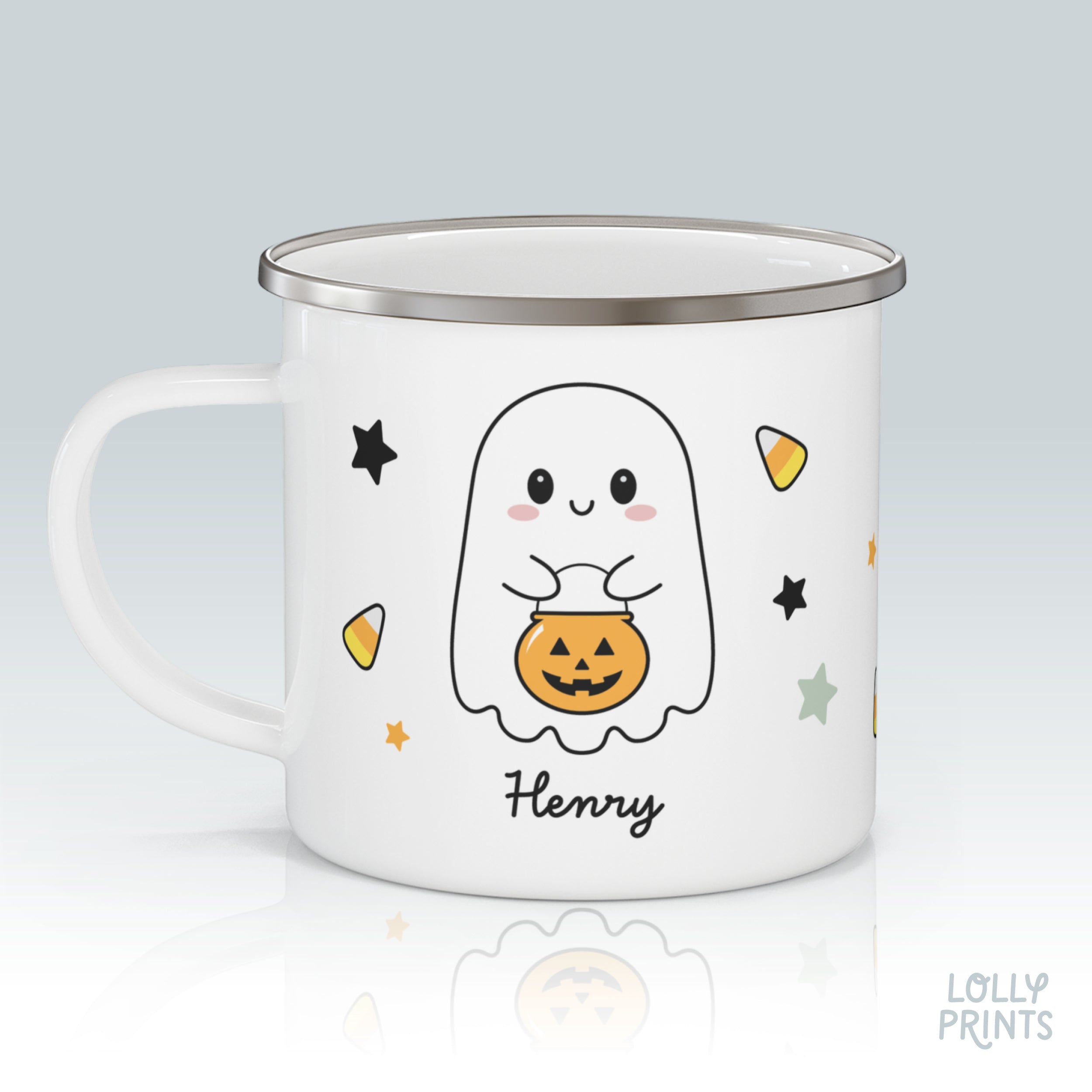 Personalized Halloween Cute Ghost Mug