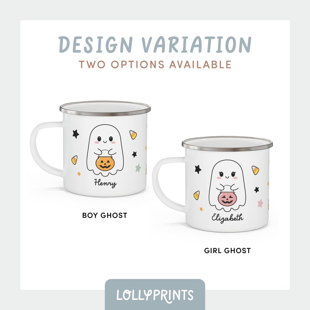Personalized Halloween Cute Ghost Mug