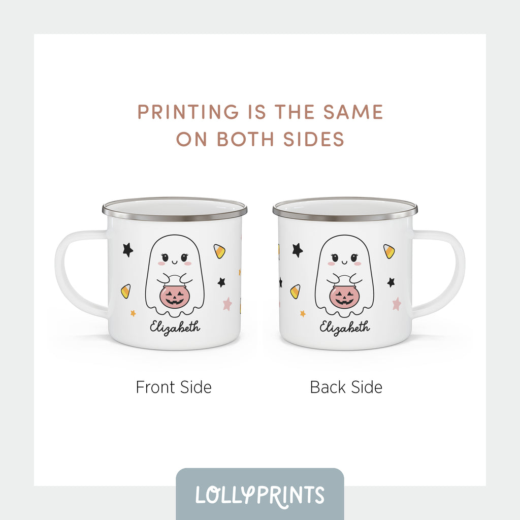 Personalized Halloween Cute Ghost Mug