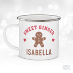 Personalized Holiday Gingerbread Kids Mug