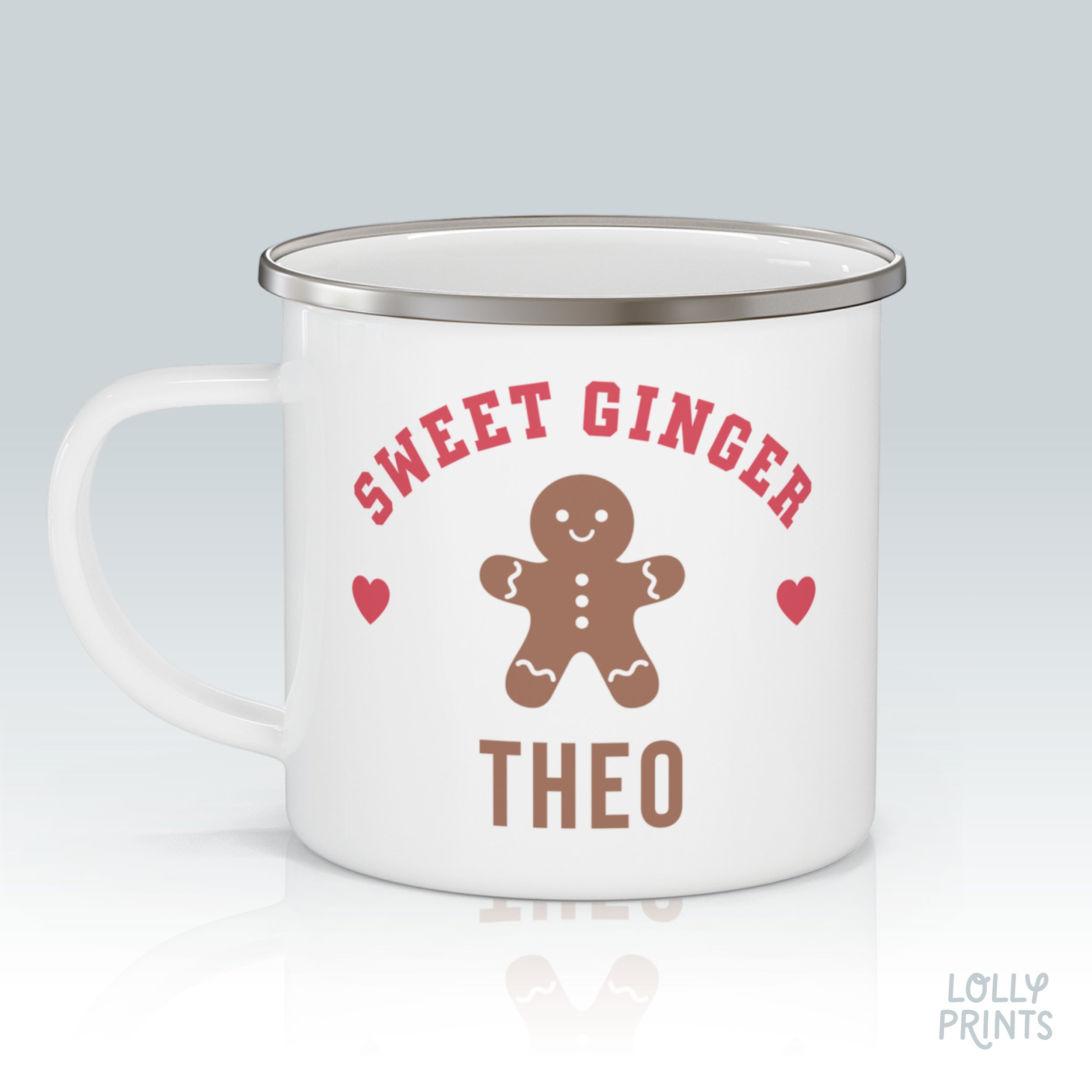 Personalized Holiday Gingerbread Kids Mug