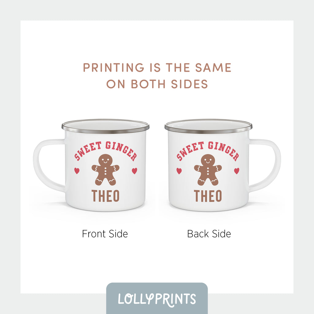 Personalized Holiday Gingerbread Kids Mug