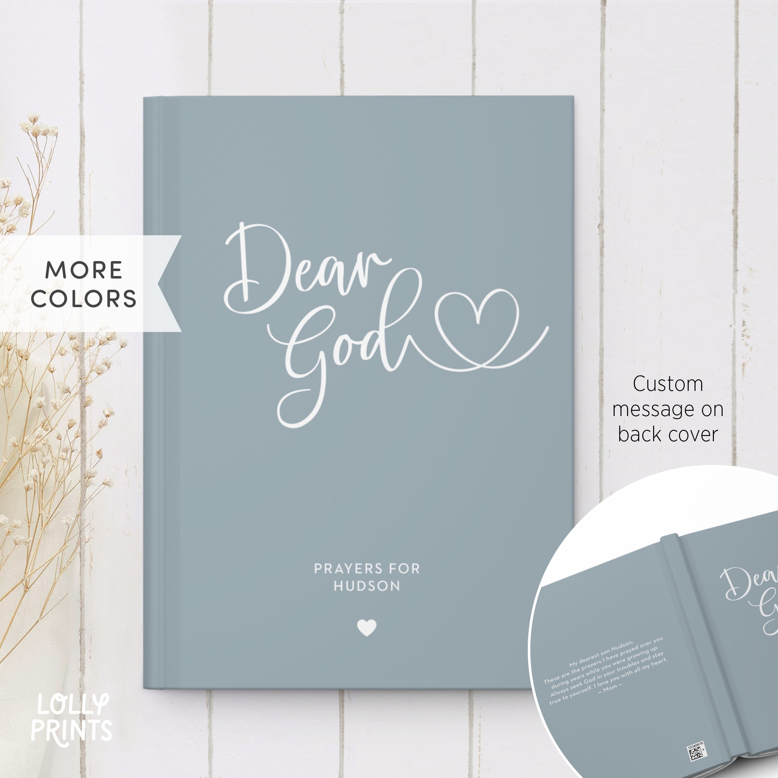 Personalized Prayer Journal Book Heart