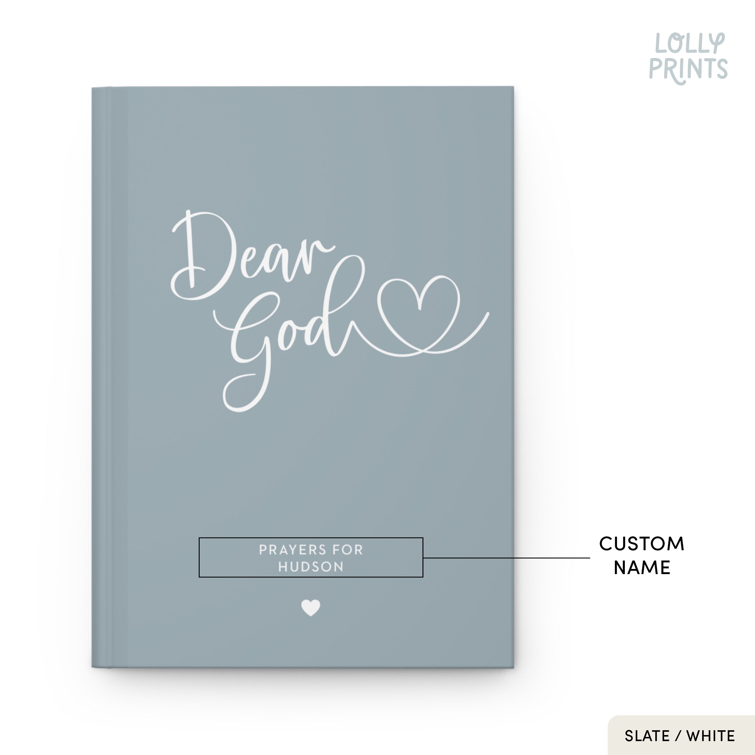 Personalized Prayer Journal Book Heart