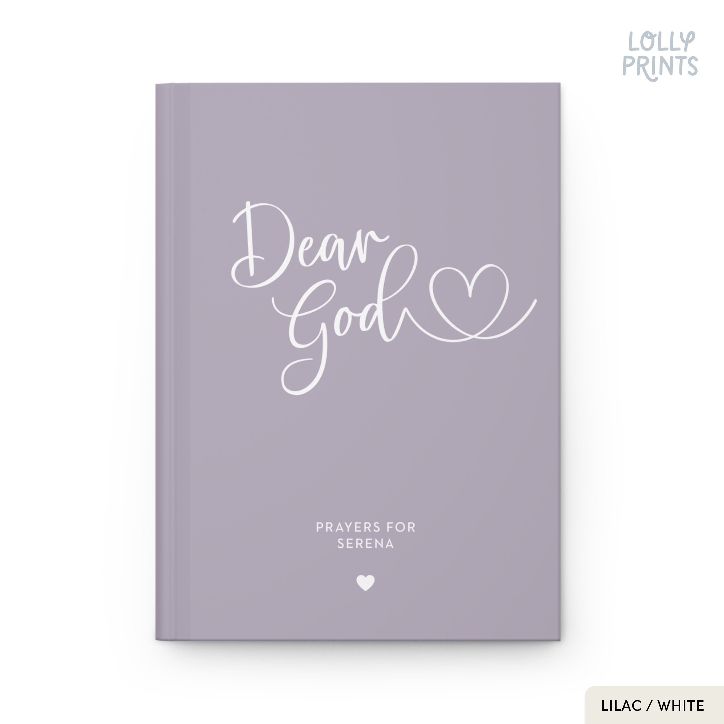 Personalized Prayer Journal Book Heart