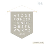 Alphabet Letters ABC Pennant Flag Playroom Decor
