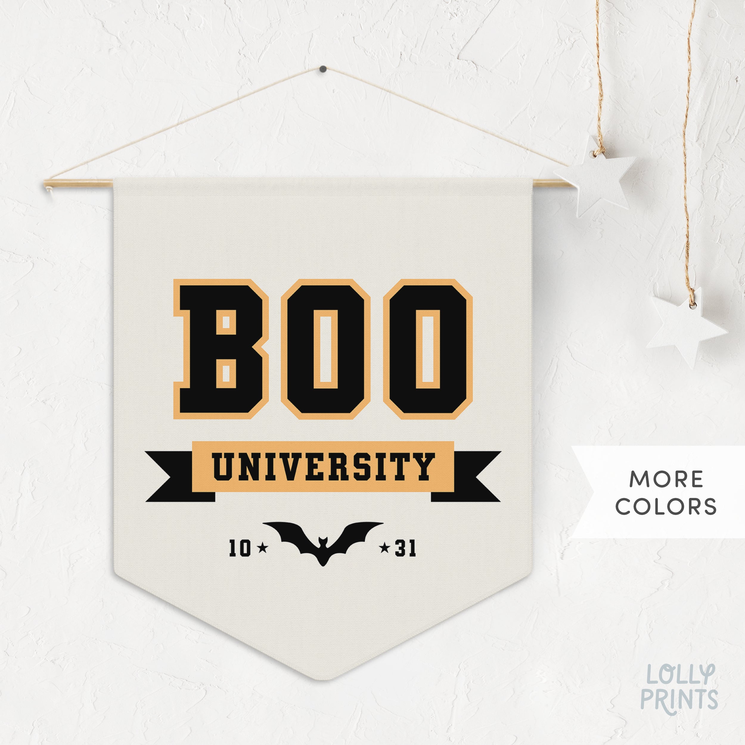 BOO University Halloween Wall Pennant
