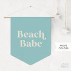 Beach Babe Retro Pennant