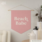Beach Babe Retro Pennant
