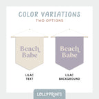 Beach Babe Retro Pennant