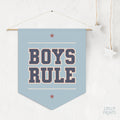 Boys Rule Pennant Flag