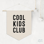 Cool Kids Club Pennant Flag – Boy Room Wall Decor